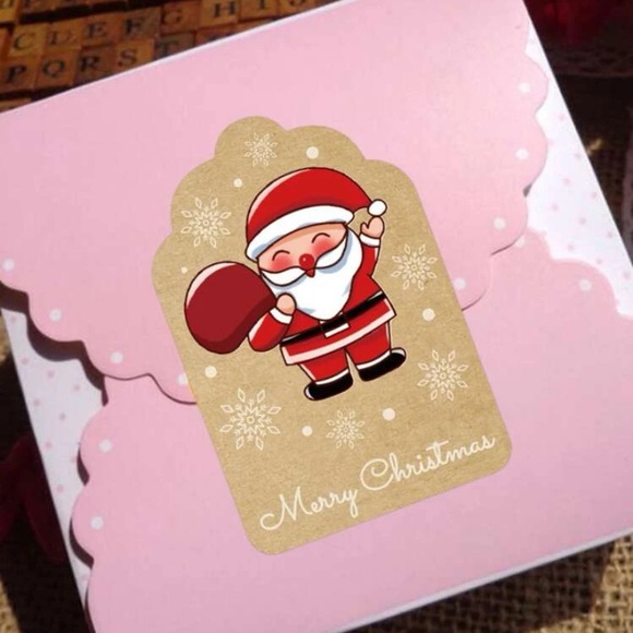 300 Ct Roll! Merry Christmas Stickers - Picture 5 of 10